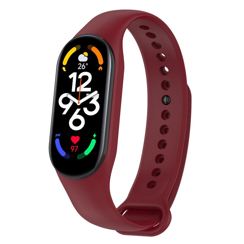 Opaska Smart Band M5/M6 BORDOWY / BURGUNDY / 2