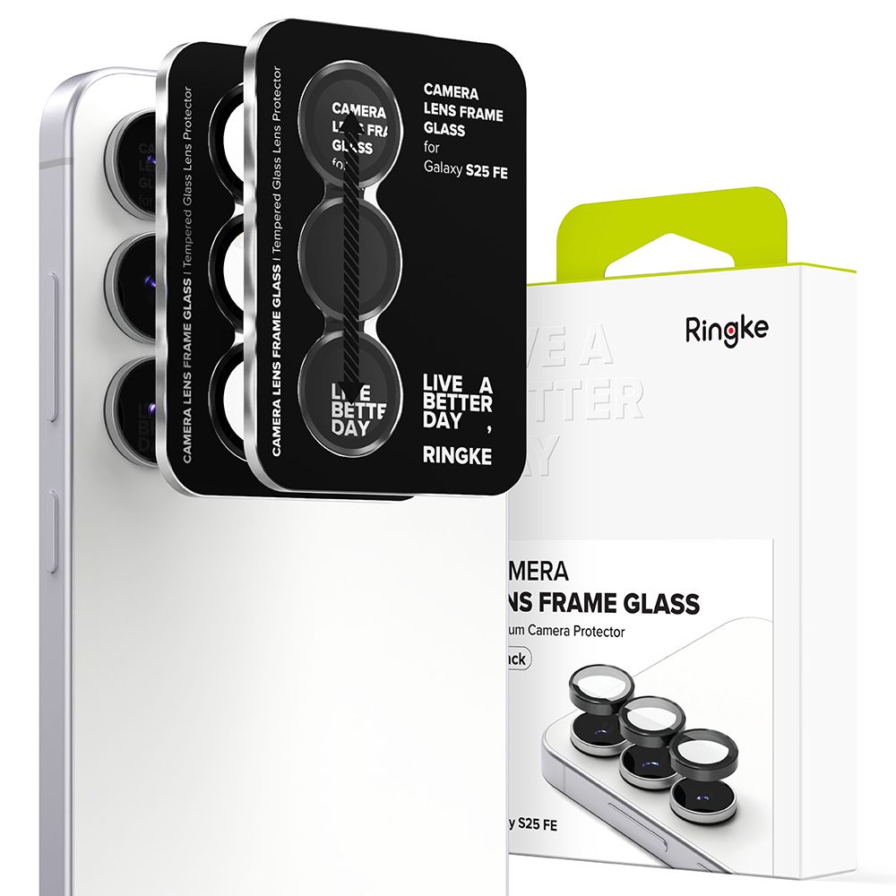 Os�ona Aparatu Ringke Camera Frame Protector 2-pack czarne Samsung Galaxy S25 FE