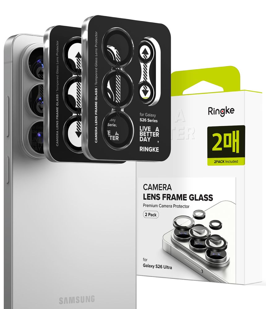 Os�ona Aparatu Ringke Camera Frame Protector 2-pack czarne Samsung Galaxy S26 Ultra