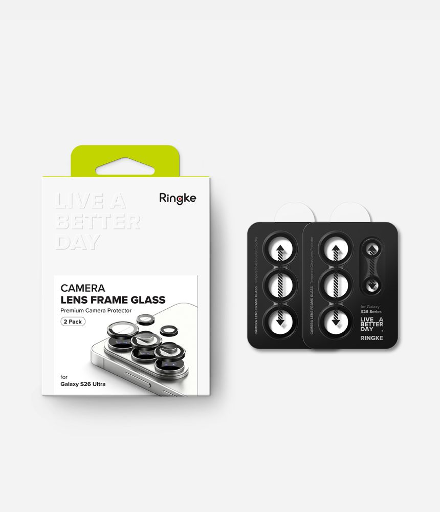 Os�ona Aparatu Ringke Camera Frame Protector 2-pack czarne Samsung Galaxy S26 Ultra / 7