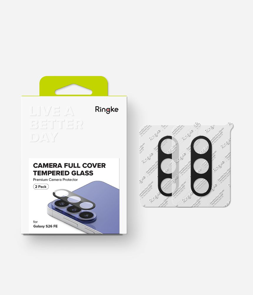 Os�ona Aparatu Ringke Camera Full Cover 2-pack czarne Samsung Galaxy S26 FE / 8