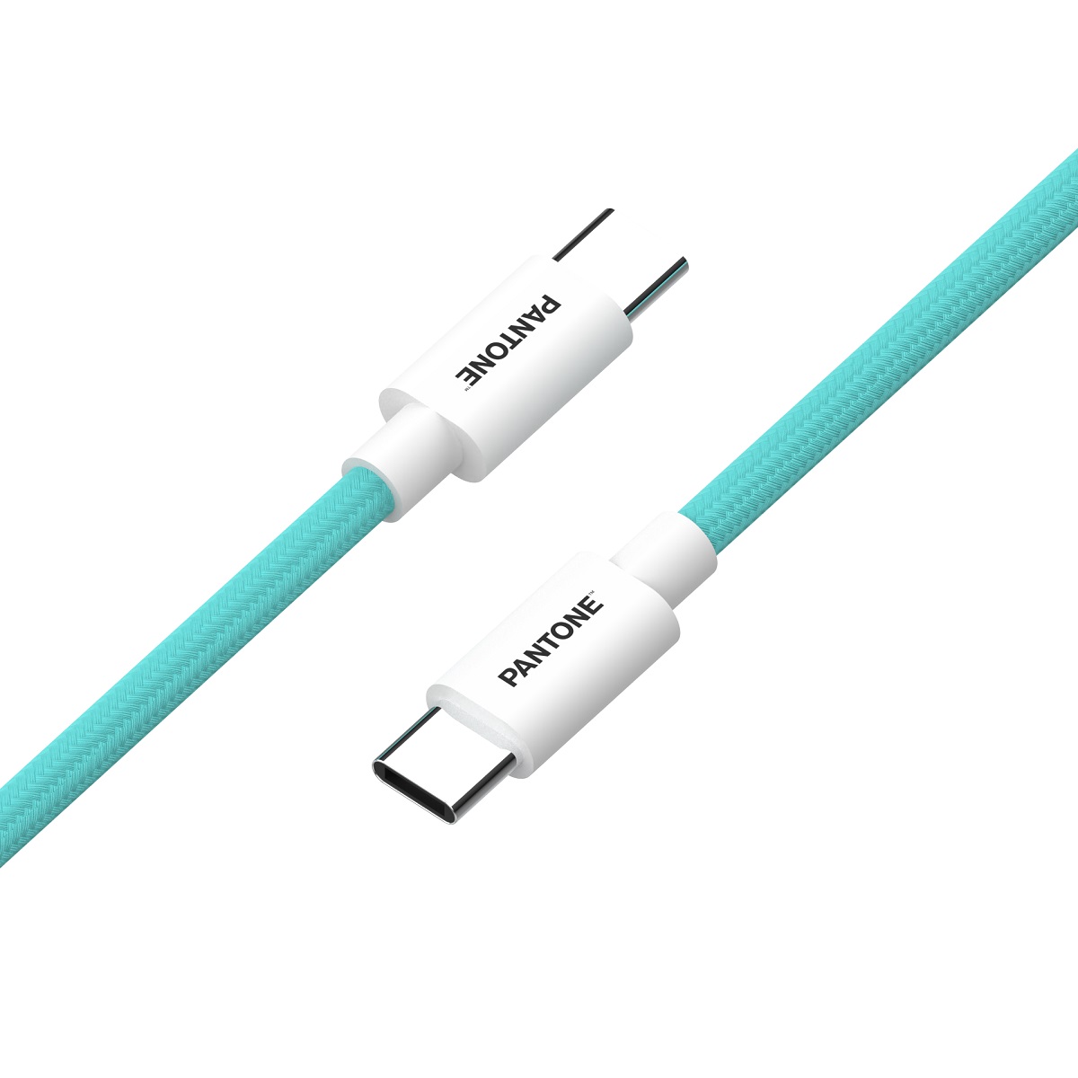 PANTONE kabel USB-C - USB-C 1,5m 60W PT-CTC002-5 Teal 3242C