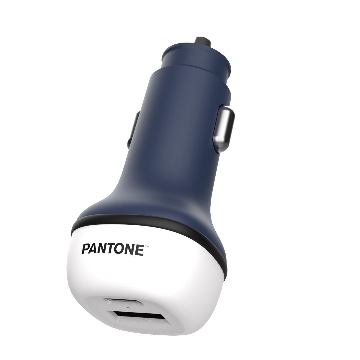 PANTONE �adowarka samochodowa 38W PD QC 1x USB 1x USB-C PT-PDDC05 Navy 2380C / 2