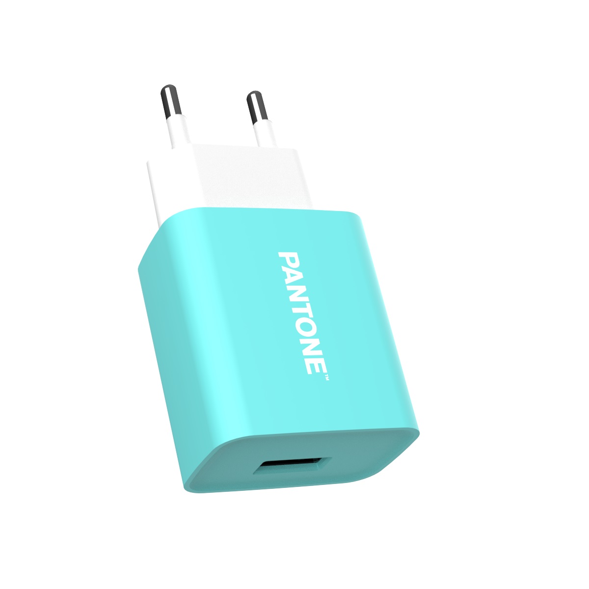 PANTONE �adowarka sieciowa 2A 1x USB PT-AC1USB Teal 3242C