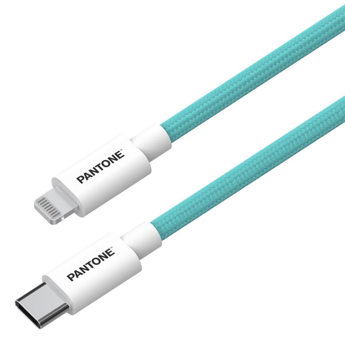 PANTONE MFi kabel Lightning - USB-C 1,5m PT-CTL002-5 Teal 3242C / 2