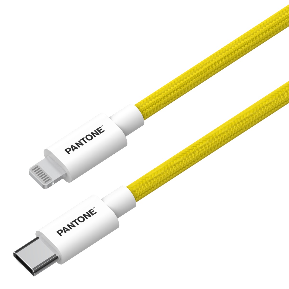 PANTONE MFi kabel Lightning - USB-C 1,5m PT-CTL002-5 Yellow 102C / 2