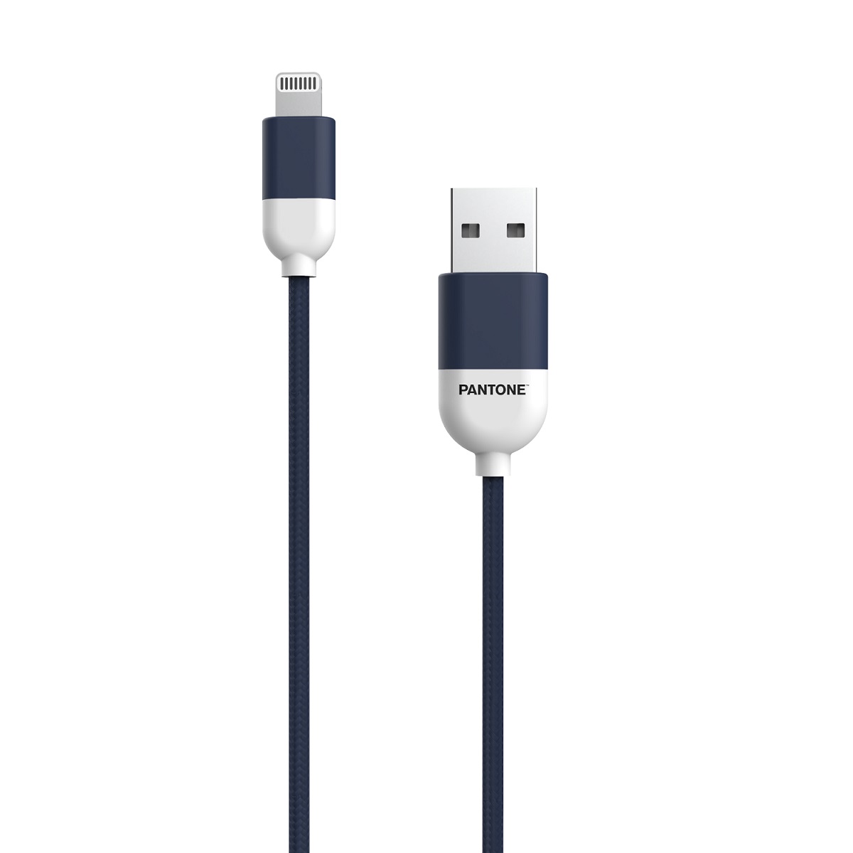 PANTONE MFi kabel USB - Lightning 1,5m 2,4A PT-LCS001-5 Navy 2380C / 2