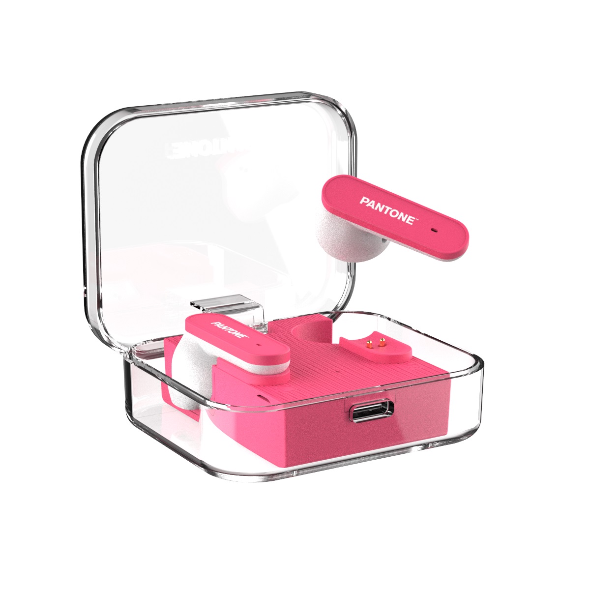 PANTONE s�uchawki Bluetooth TWS PT-TWS011 Pink 184C / 3