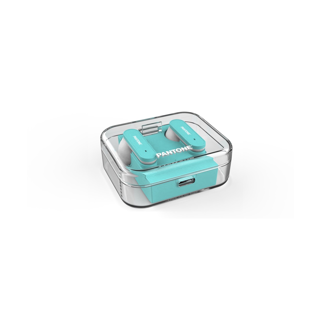 PANTONE s�uchawki Bluetooth TWS PT-TWS011 Teal 3242C / 2