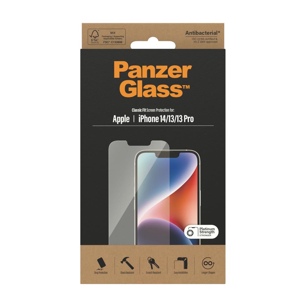 PanzerGlass szk�o antybakteryjne Classic Fit Apple iPhone 14 / 3