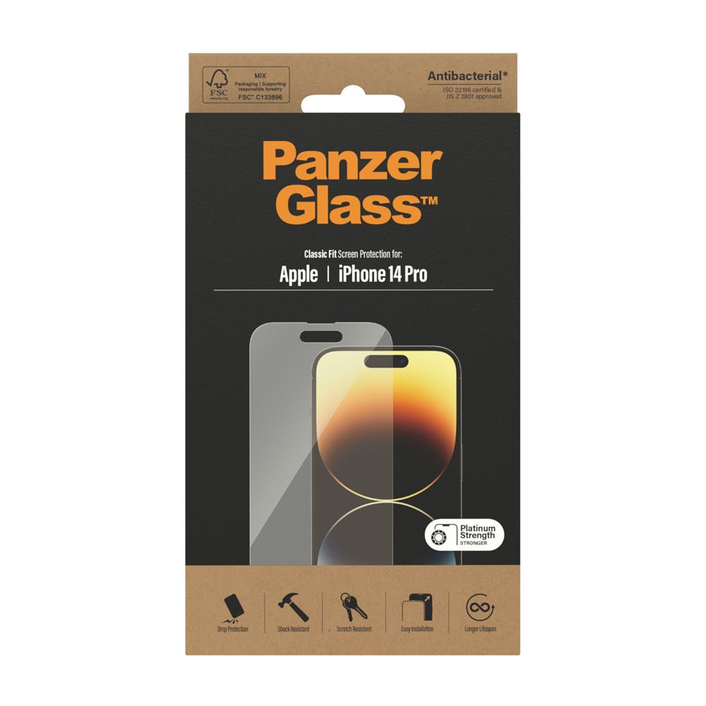 PanzerGlass szko antybakteryjne Classic Fit Apple iPhone 14 Pro / 4