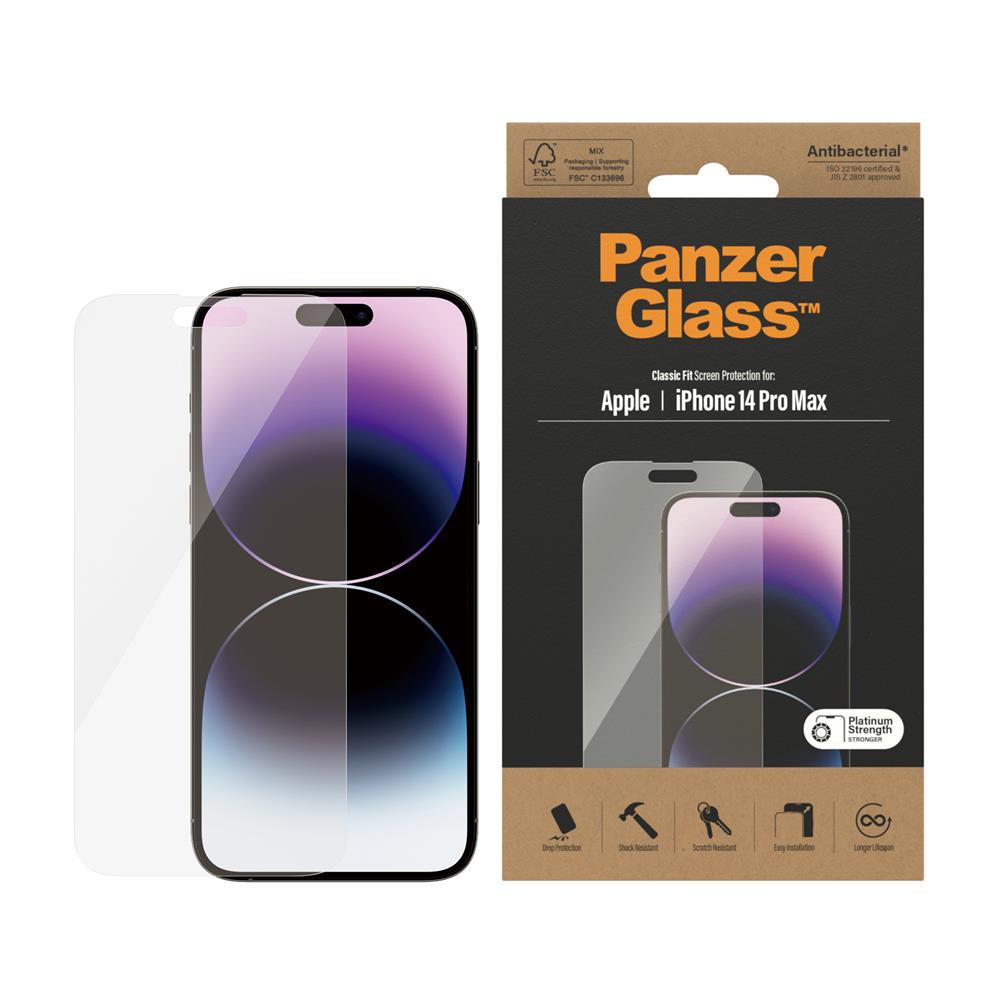 PanzerGlass szko antybakteryjne Classic Fit Apple iPhone 14 Pro Max / 2