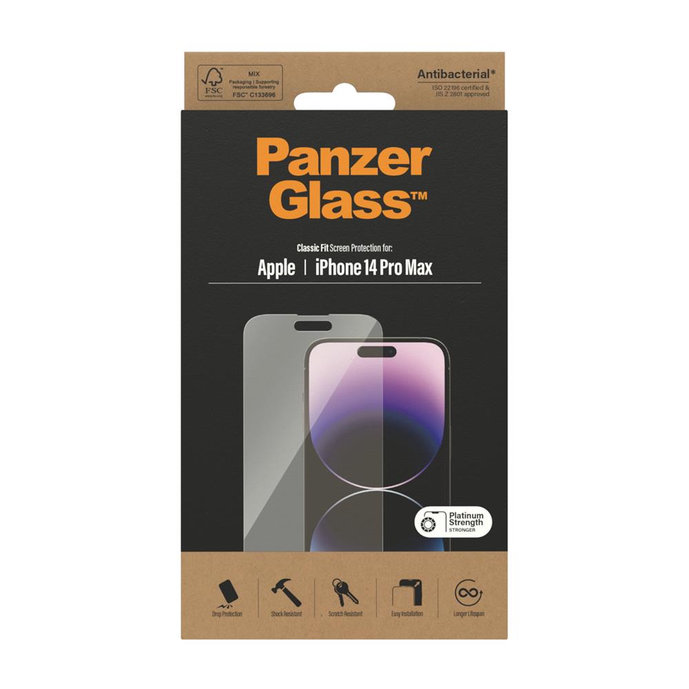 PanzerGlass szko antybakteryjne Classic Fit Apple iPhone 14 Pro Max / 3
