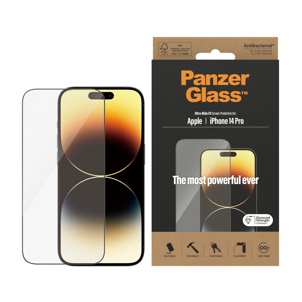 PanzerGlass szk�o hartowane Ultra-Wide Fit Apple iPhone 14 Pro / 2