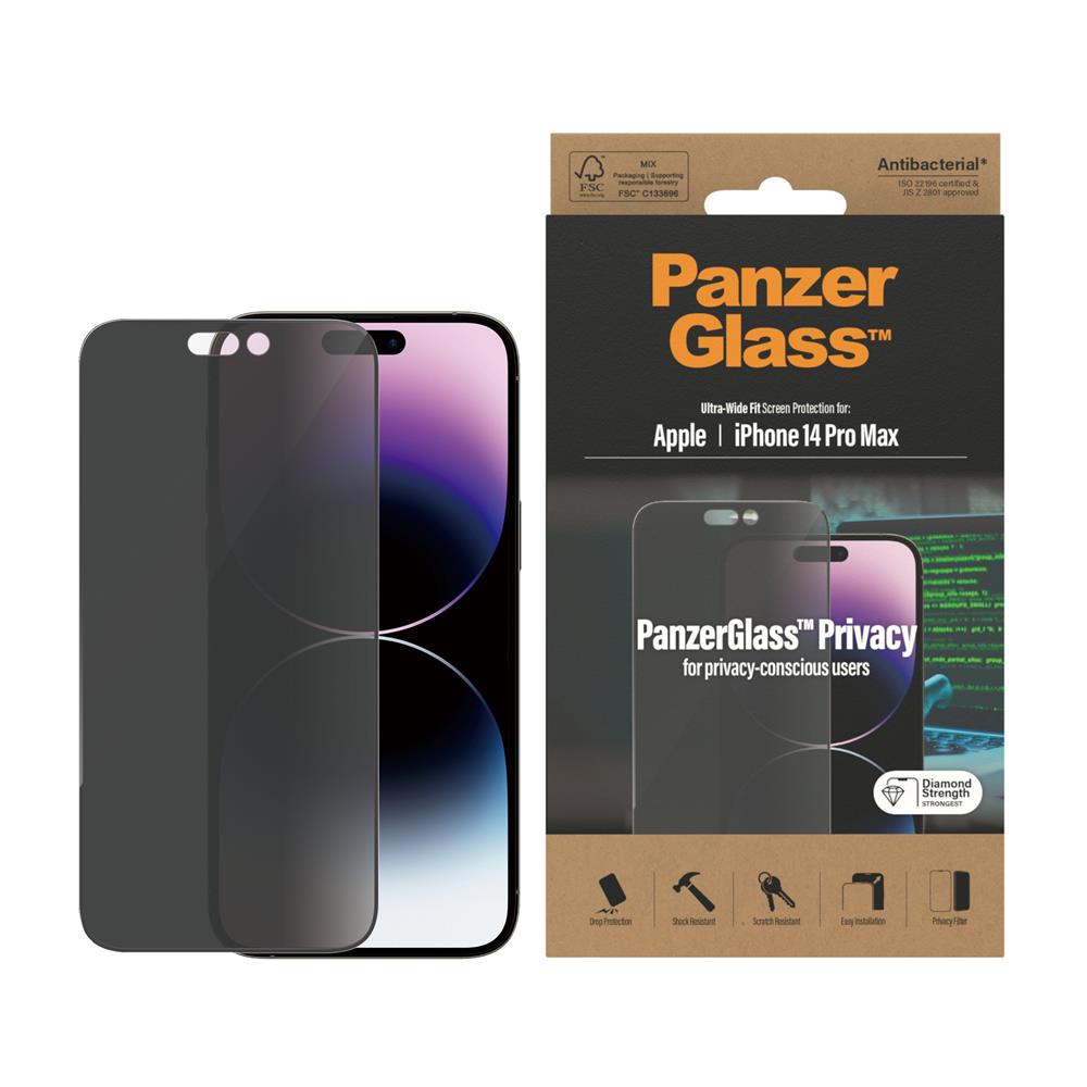 PanzerGlass szk�o hartowane Ultra-Wide Fit Apple iPhone 14 Pro Max / 9