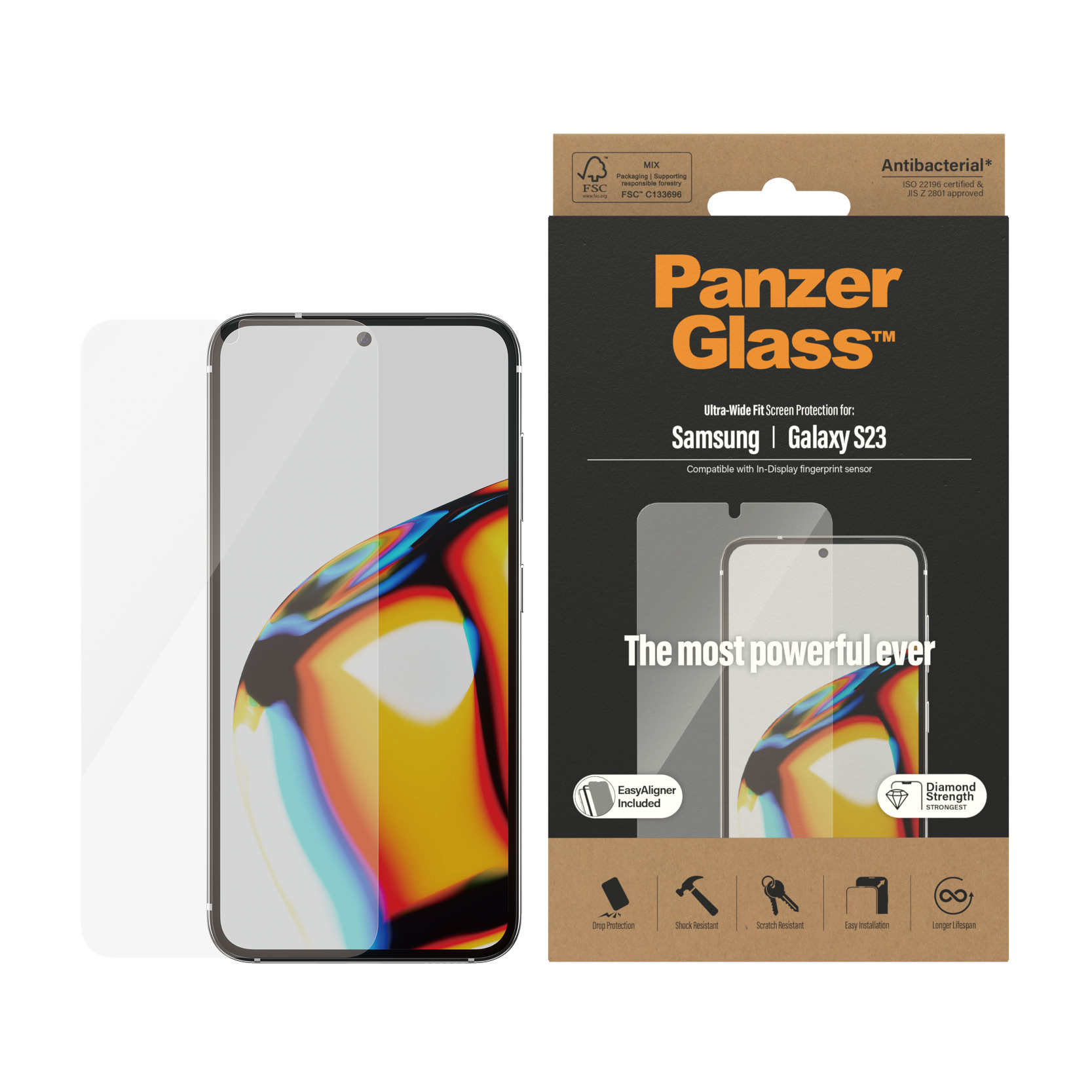 PanzerGlass szk�o hartowane Ultra-Wide Fit Samsung Galaxy S23 / 2
