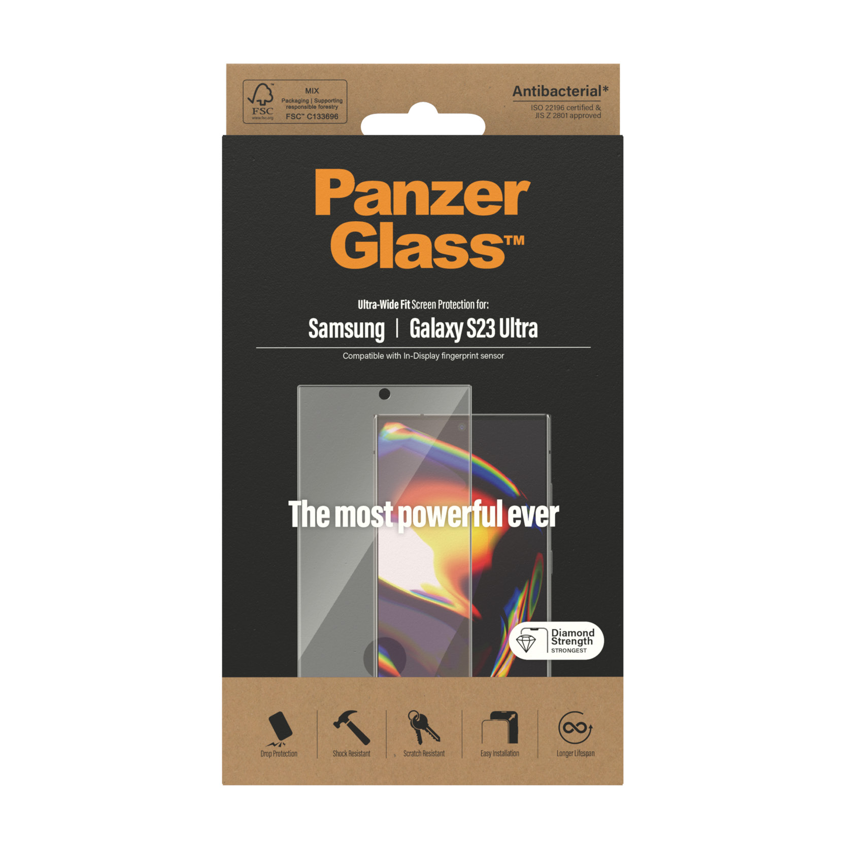 PanzerGlass szk�o hartowane Ultra-Wide Fit Samsung Galaxy S23 Ultra