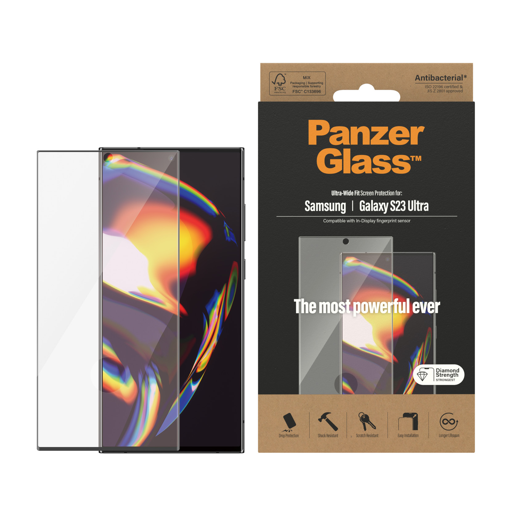 PanzerGlass szko hartowane Ultra-Wide Fit Samsung Galaxy S23 Ultra / 2