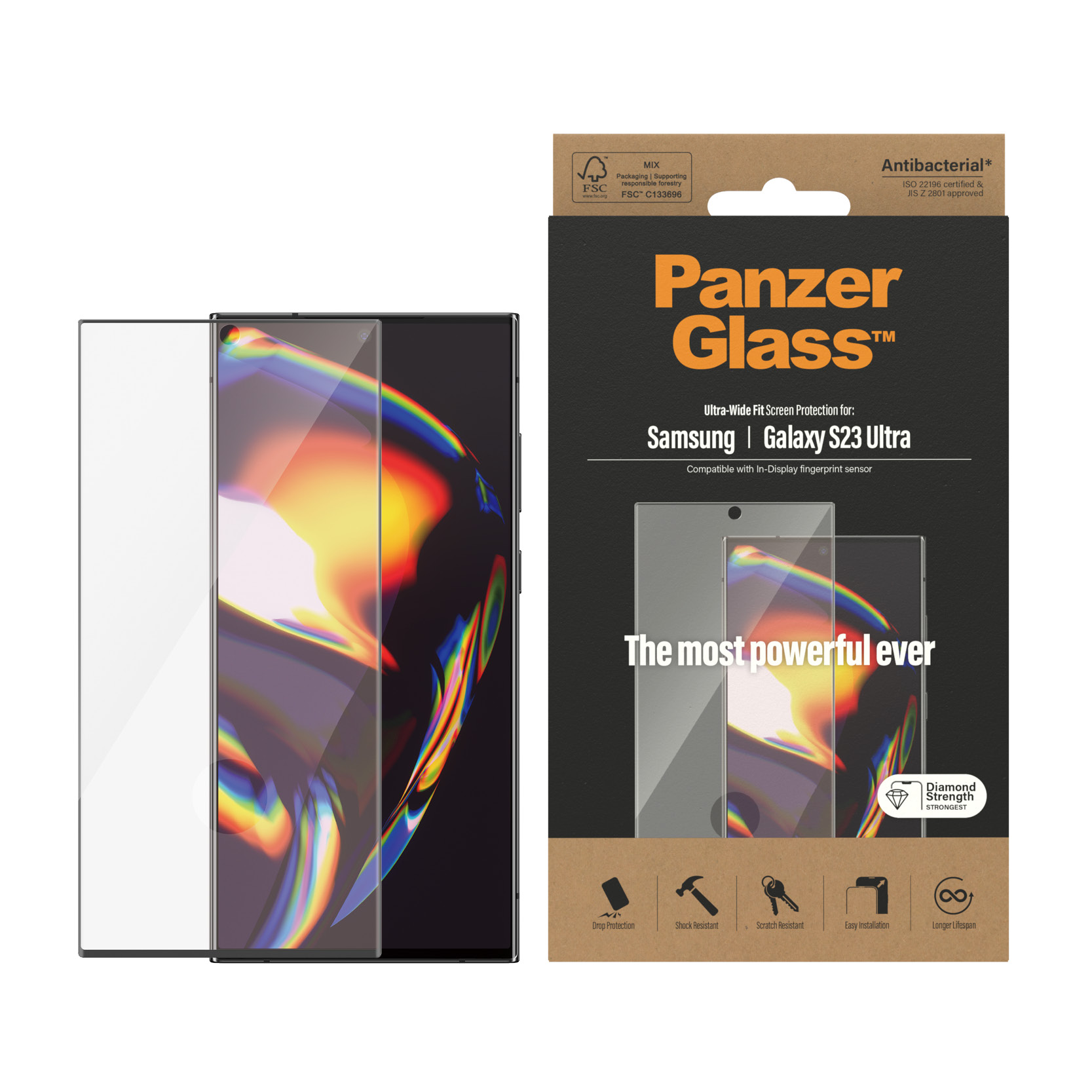 PanzerGlass szk�o hartowane Ultra-Wide Fit Samsung Galaxy S23 Ultra / 2