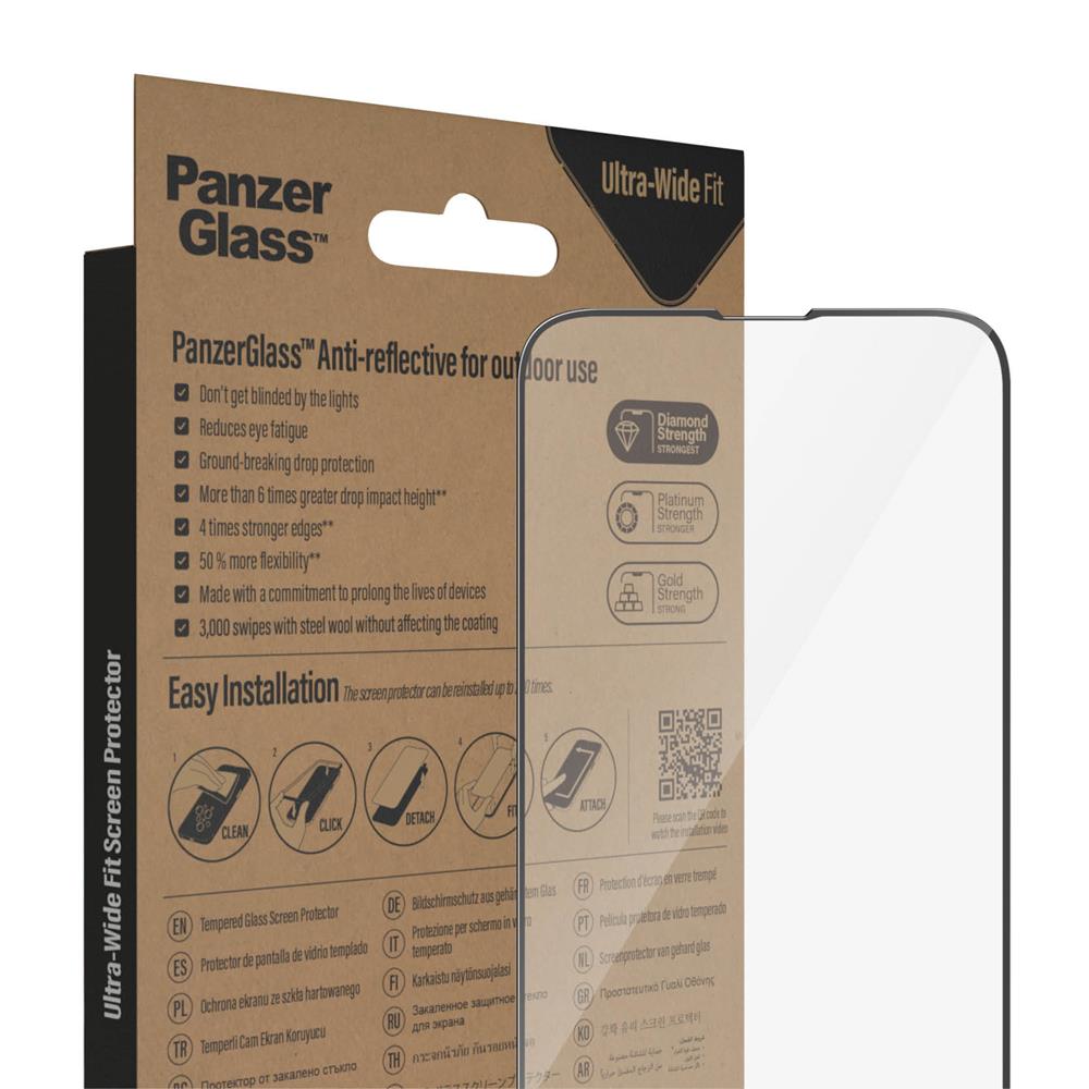 PanzerGlass szko hartowane Ultra-Wide Fit Anti-Reflective z aplikatorem Apple iPhone 14 / 6