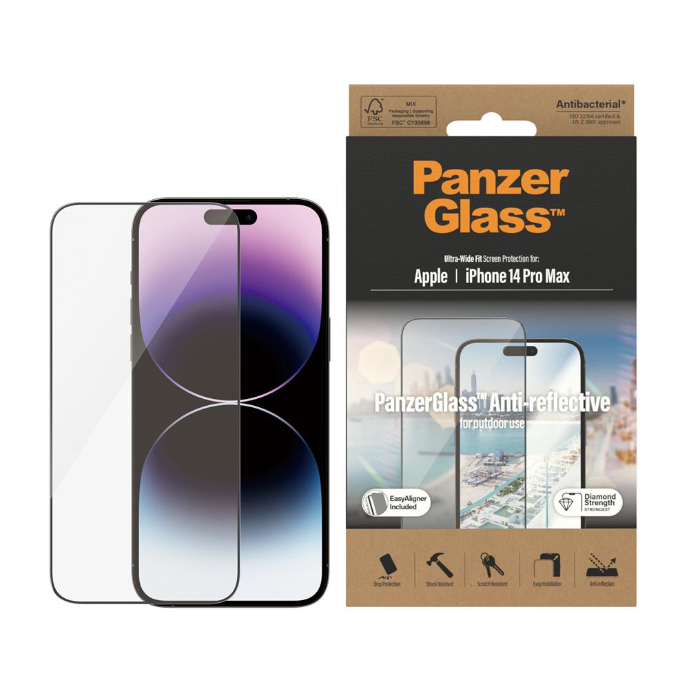 PanzerGlass szko hartowane Ultra-Wide Fit Anti-Reflective z aplikatorem Apple iPhone 14 Pro Max / 2