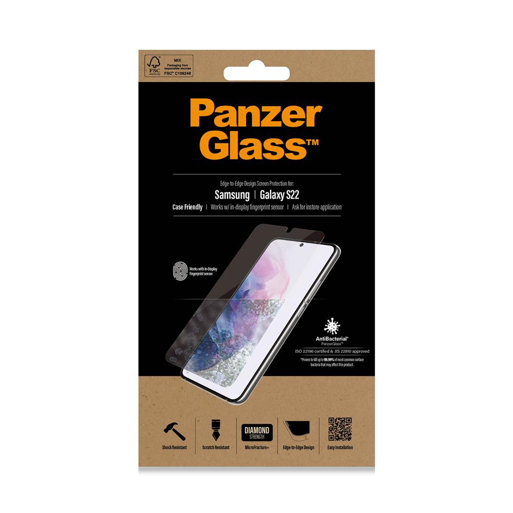 PanzerGlass szk�o hartowane Ultra-Wide Fit Fingerprint Samsung Galaxy S22 5G / 2