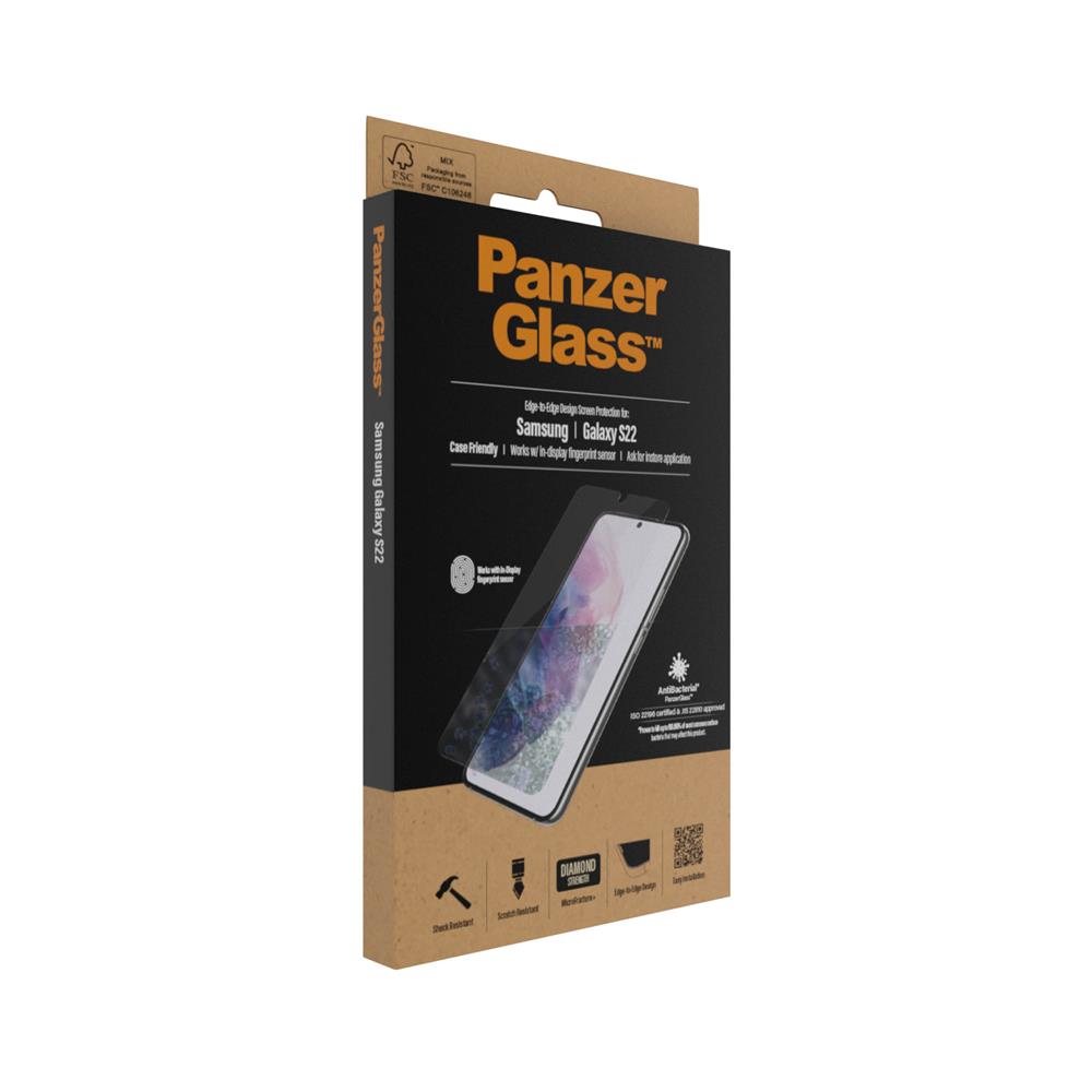 PanzerGlass szk�o hartowane Ultra-Wide Fit Fingerprint Samsung Galaxy S22 5G / 3
