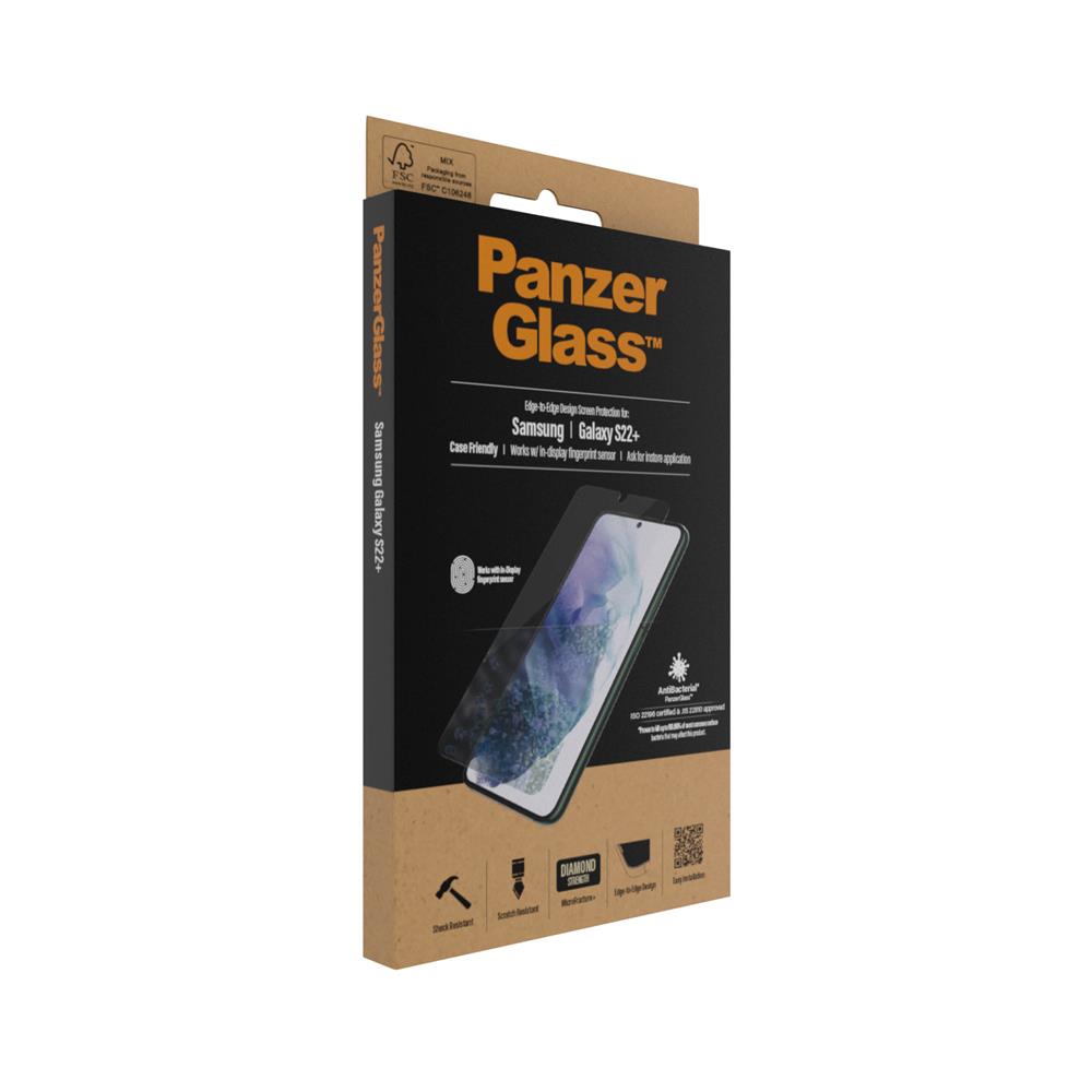PanzerGlass szk�o hartowane Ultra-Wide Fit Fingerprint Samsung Galaxy S22 Plus 5G / 3