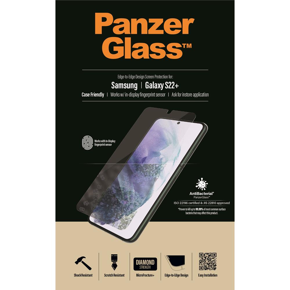 PanzerGlass szk�o hartowane Ultra-Wide Fit Fingerprint Samsung Galaxy S22 Plus 5G / 9