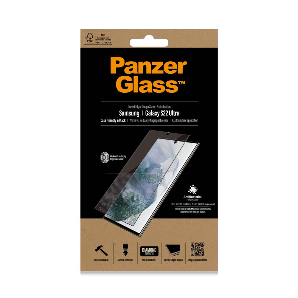 PanzerGlass szko hartowane Ultra-Wide Fit Fingerprint Samsung Galaxy S22 Ultra 5G / 2