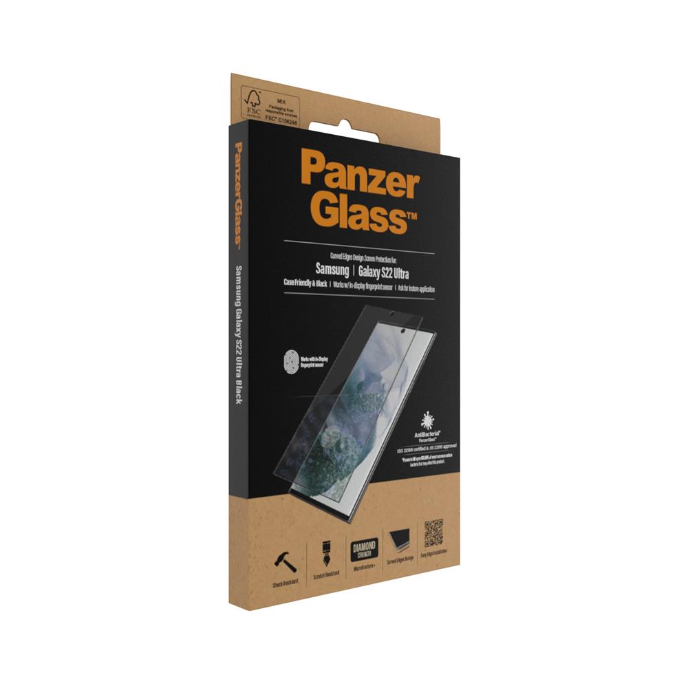 PanzerGlass szko hartowane Ultra-Wide Fit Fingerprint Samsung Galaxy S22 Ultra 5G / 3