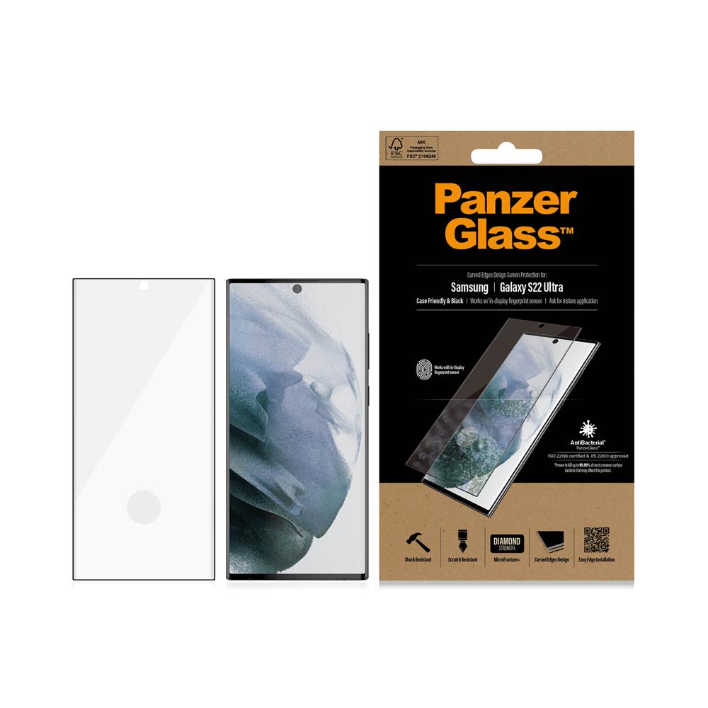 PanzerGlass szko hartowane Ultra-Wide Fit Fingerprint Samsung Galaxy S22 Ultra 5G / 4