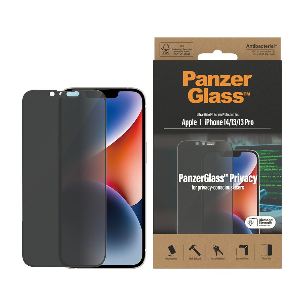 PanzerGlass szko hartowane Ultra-Wide Fit Privacy Apple iPhone 13 / 9