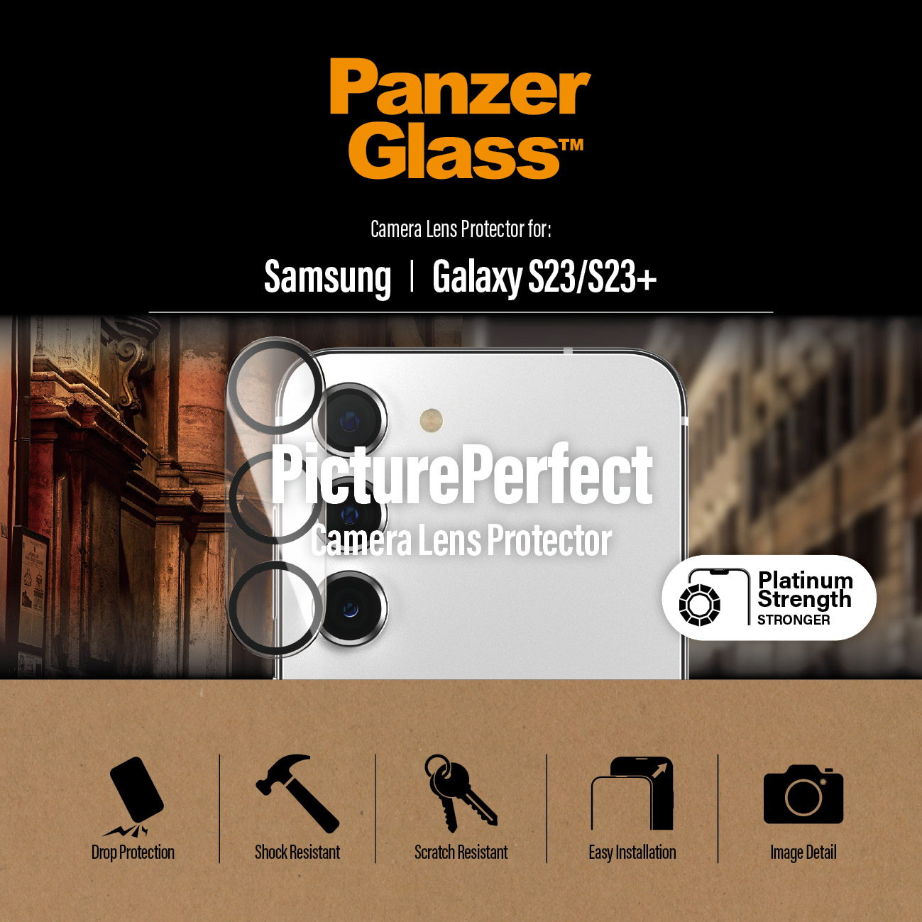 PanzerGlass szk�o na aparat PicturePerfect Samsung Galaxy S23 / 2
