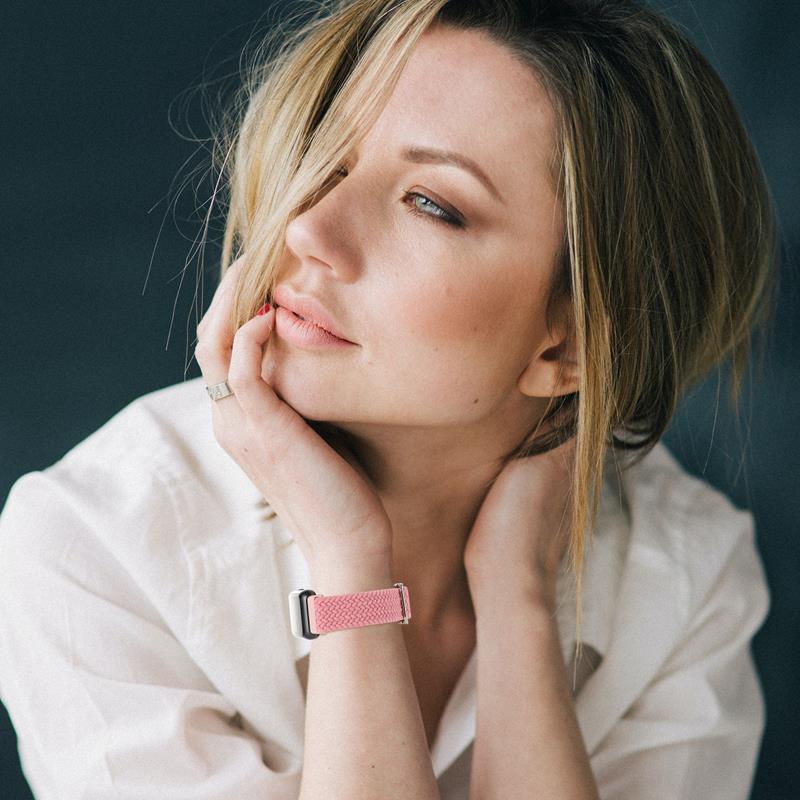 Pasek Pleciony Mi Band 7 Pro / M7 Pro (1), PINK / RӯOWY / 2