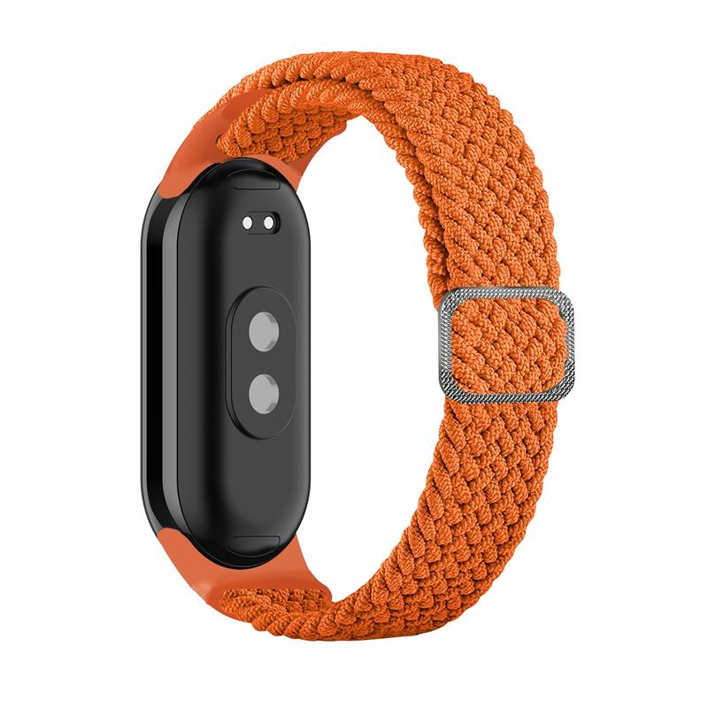 Pasek Pleciony Mi Band 8 / M8 (6), ORANGE / POMARA�CZOWY
