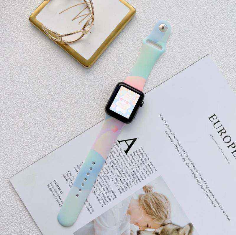 Pasek Silikonowy do Smart Watch 22mm COLORFUL / WIELOBARWNY / 2