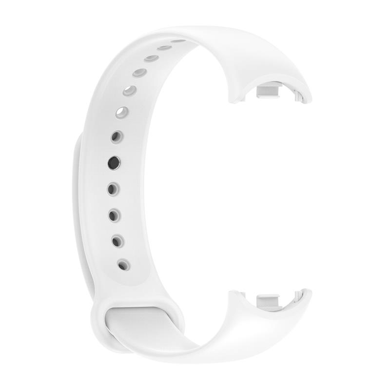 Pasek Silikonowy Mi Band 8 / M8 (2), WHITE / BIA�Y