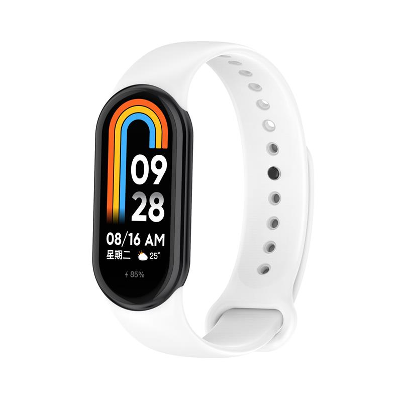 Pasek Silikonowy Mi Band 8 / M8 (2), WHITE / BIA�Y / 2