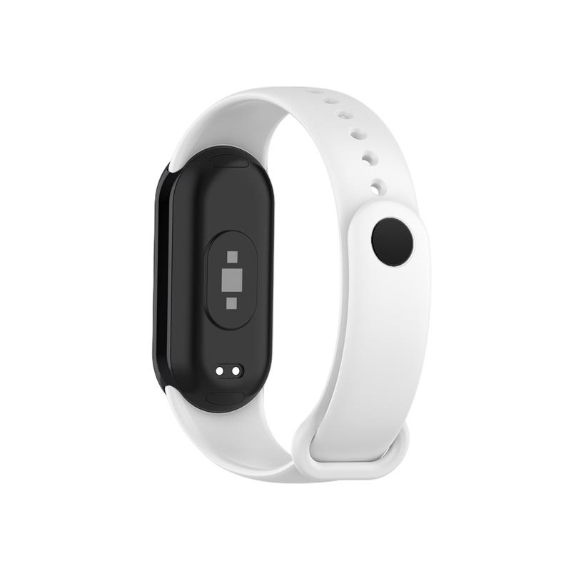 Pasek Silikonowy Mi Band 8 / M8 (2), WHITE / BIA�Y / 3