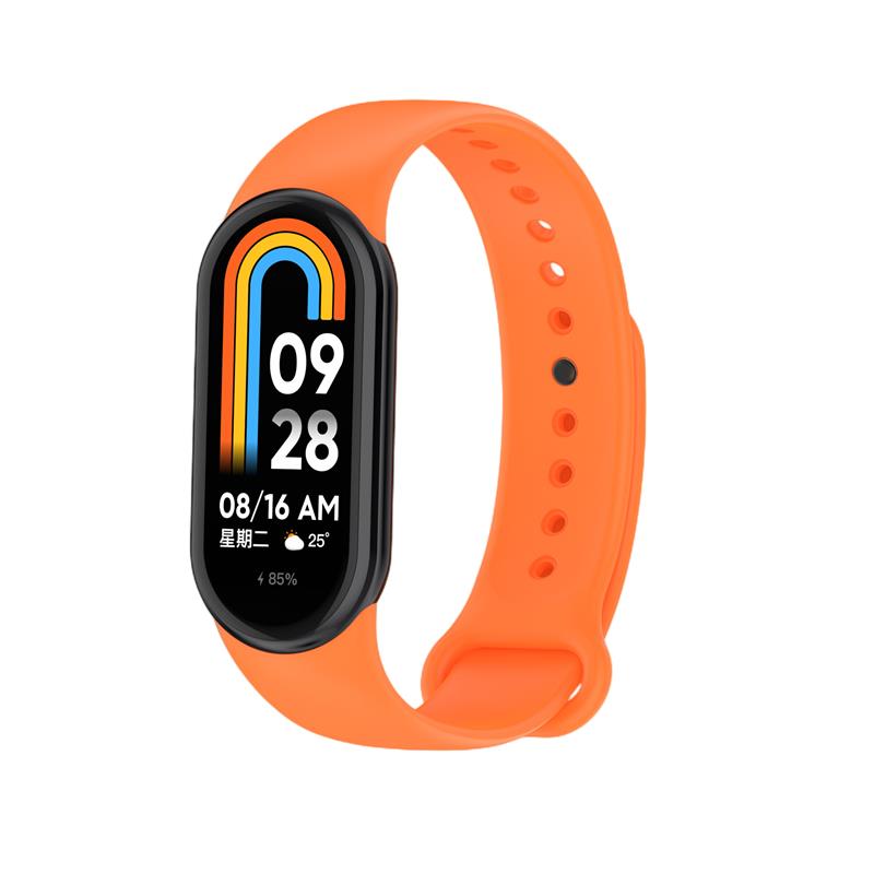 Pasek Silikonowy Mi Band 8 / M8 (3), ORANGE / POMARA�CZOWY / 2