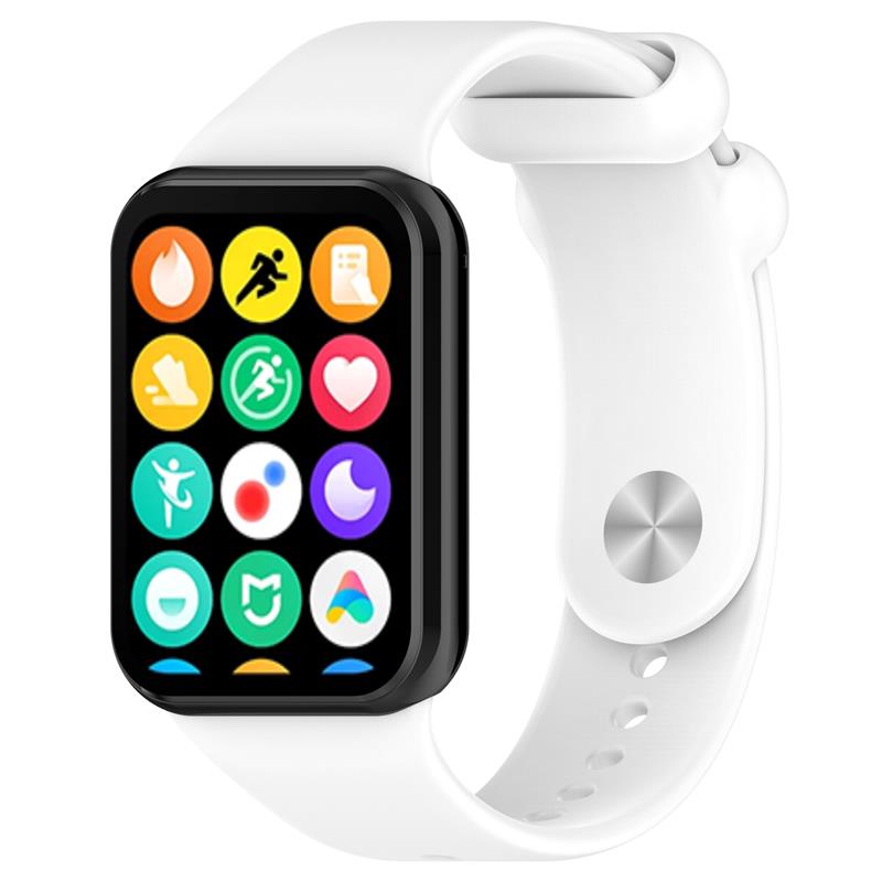 Pasek Silikonowy Mi Band 8 Pro / M8 Pro (12), WHITE / BIA�Y / 3