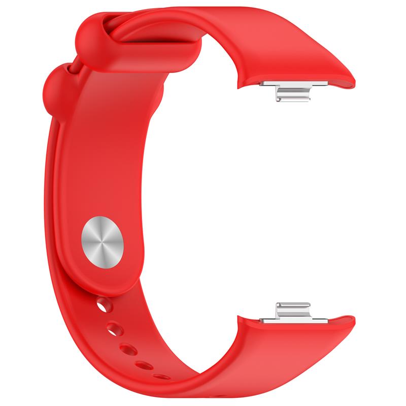 Pasek Silikonowy Mi Band 8 Pro / M8 Pro (7), RED / CZERWONY / 2