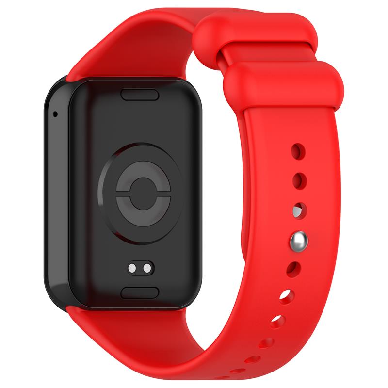 Pasek Silikonowy Mi Band 8 Pro / M8 Pro (7), RED / CZERWONY / 4