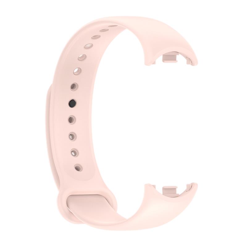 Pasek Silikonowy Mi Band 9 / M9 / 8 / M8 (1), LIGHT PINK / PUDROWY Rӯ