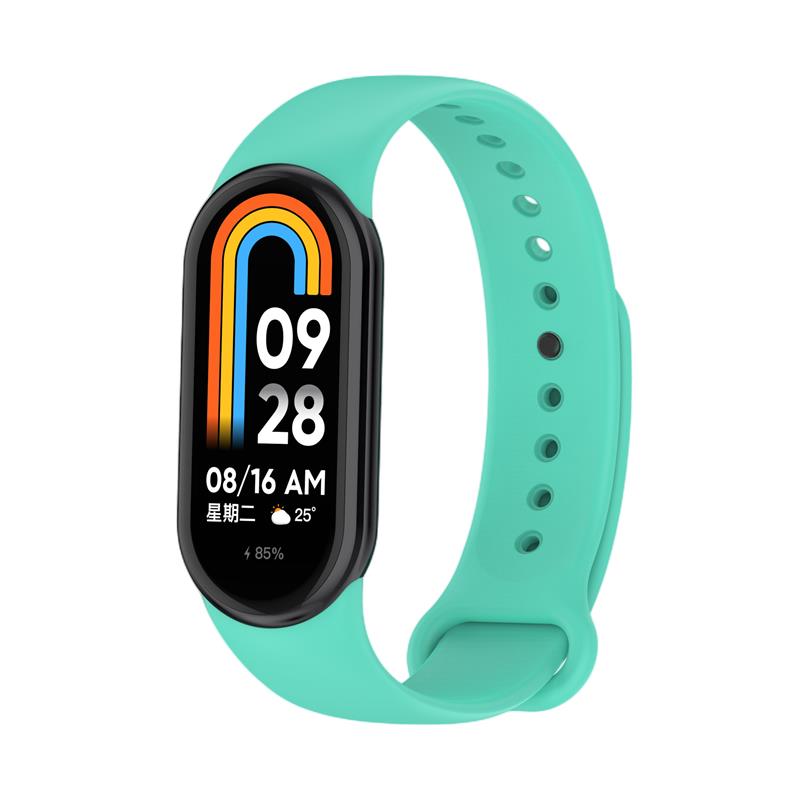Pasek Silikonowy Mi Band 9 / M9 / 8 / M8 (10), MINT / MI�TOWY / 2