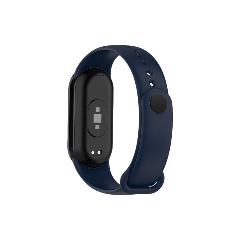 Pasek Silikonowy Mi Band 9 / M9 / 8 / M8 (12), NAVY / GRANATOWY / 3