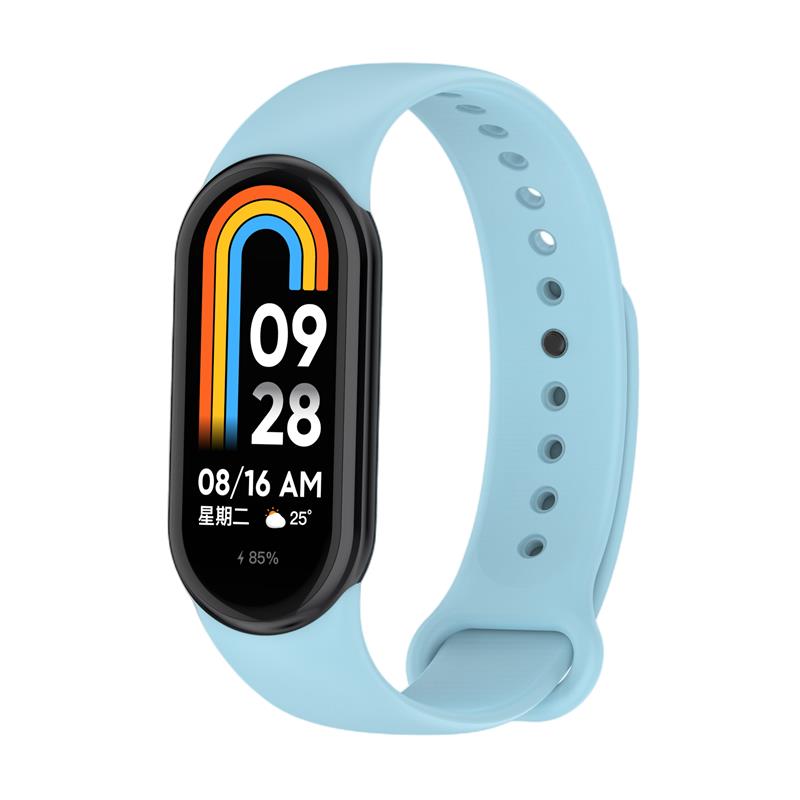 Pasek Silikonowy Mi Band 9 / M9 / 8 / M8 (9), LIGHT BLUE / B��KITNY / 2