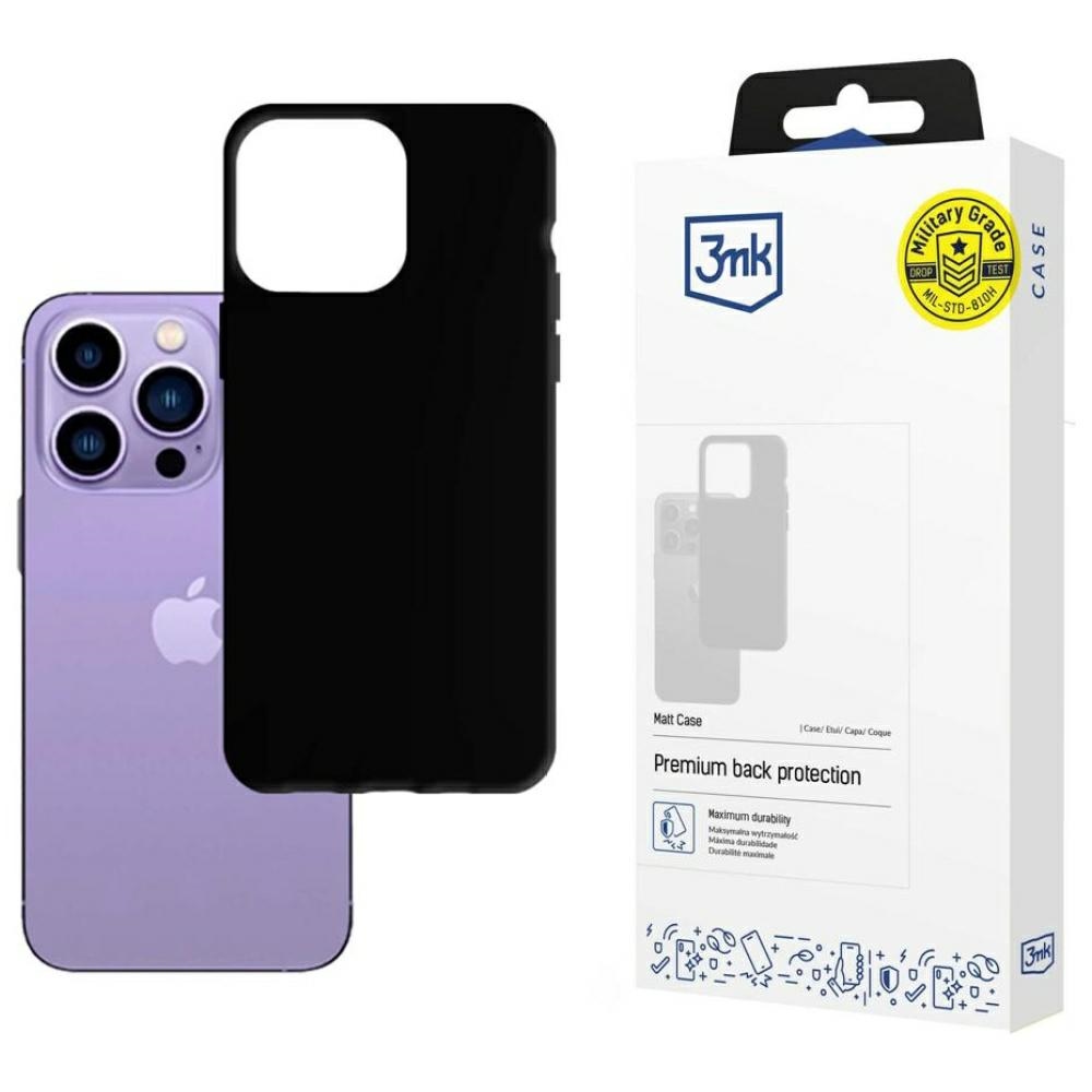 Pokrowiec 3MK Matt Case czarny Apple iPhone 14 Pro