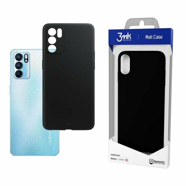 Pokrowiec 3MK Matt Case czarny Oppo Reno 6 5G Pokrowiec 3MK Matt Case czarny Oppo Reno 6 5G